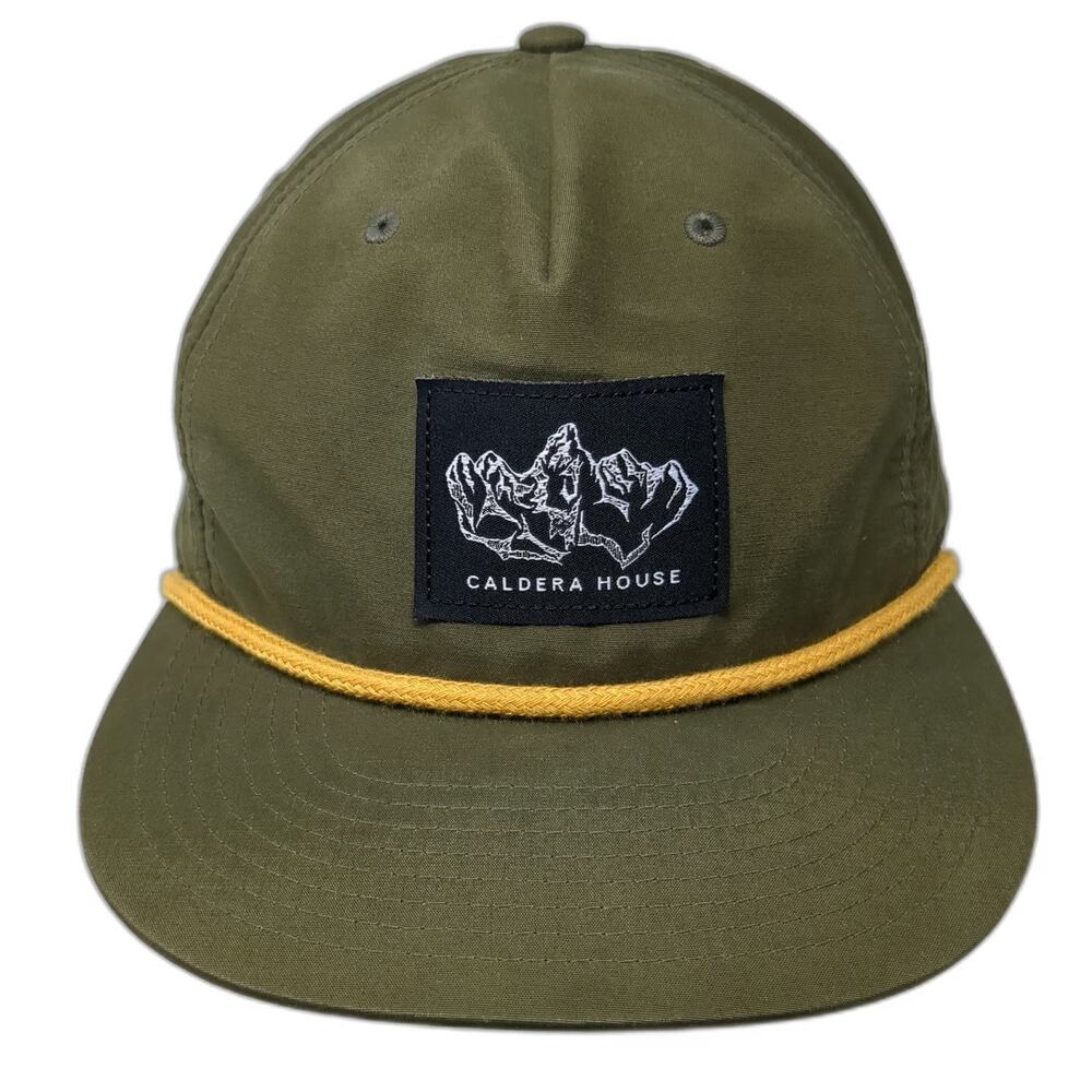 You Know. 5 Panel Green Hat One Size Jackson Hole WY Mountain Rope Snapback